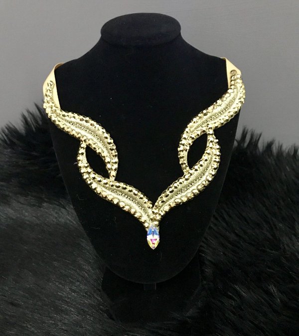 Gold Athena Lace Necklace