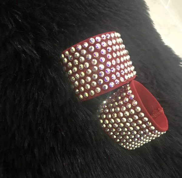 Red Wide Cuff (Customisable)